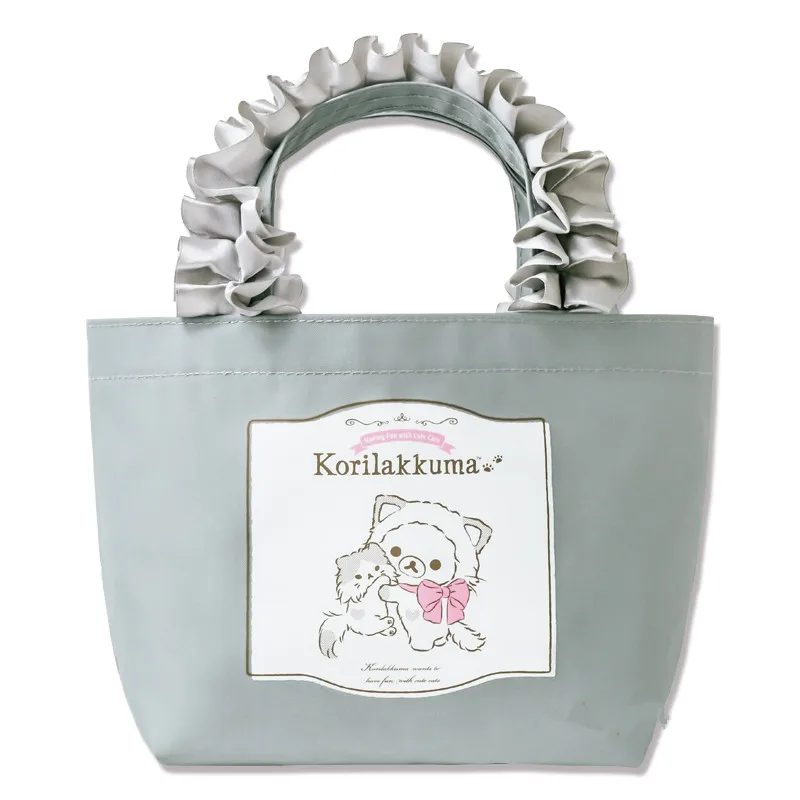 New Kawaii Cute Rilakkuma Bear Kids Small Nylon Handbags Woman Lunch Bags for Picnic
New Kawaii Cute Rilakkuma Bear Kids Small Nylon Handbags Woman Lunch Bags for Picnic