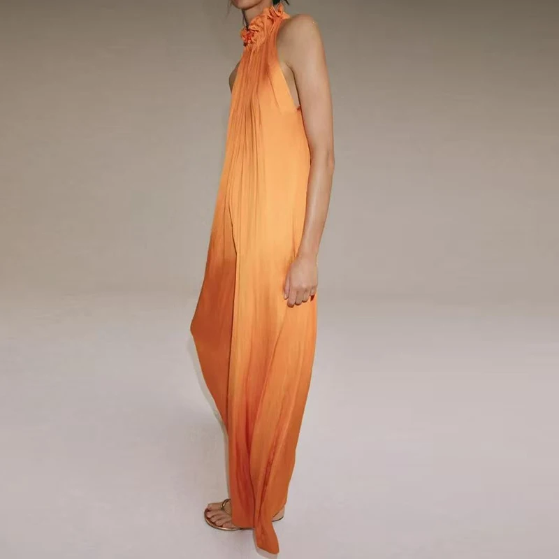 Summer Sleeveless High Waist Vacation Rompers Elegant Lady Commute Playsuits Overalls Turtleneck Solid Loose Wide Leg Jumpsuits
Summer Sleeveless High Waist Vacation Rompers Elegant Lady Commute Playsuits Overalls Turtleneck Solid Loose Wide Leg Jumpsuits