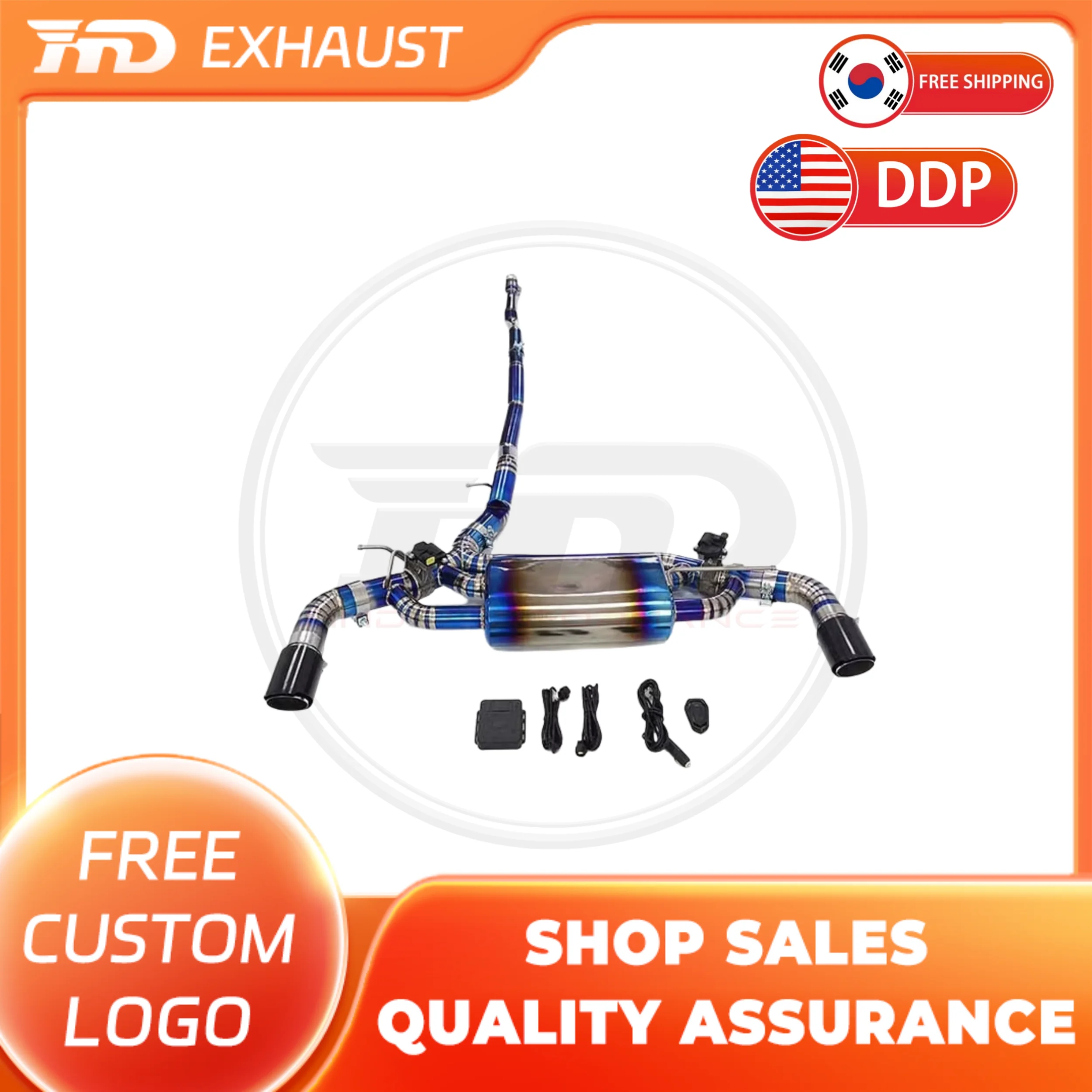 HMD Лидер продаж из титанового сплава выхлопная система Performance Catback exhuaust для BMW F40 M135i b48 электронный клапан с контроллером 
HMD Лидер продаж из титанового сплава выхлопная система Performance Catback exhuaust для BMW F40 M135i b48 электронный клапан с контроллером