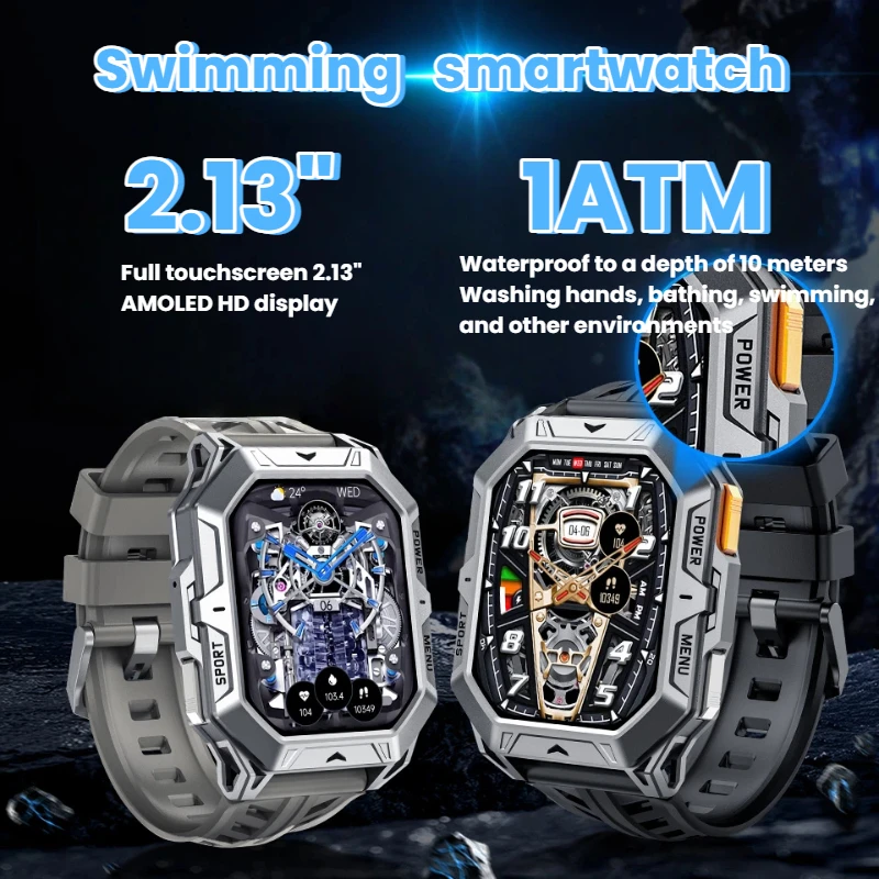2025 New Outdoor Sports Smart Watch 2.13" AMOLED HD Screen 1000mAh Battery 1ATM Waterproof Pressure Monitor for Android iOS
2025 New Outdoor Sports Smart Watch 2.13" AMOLED HD Screen 1000mAh Battery 1ATM Waterproof Pressure Monitor for Android iOS