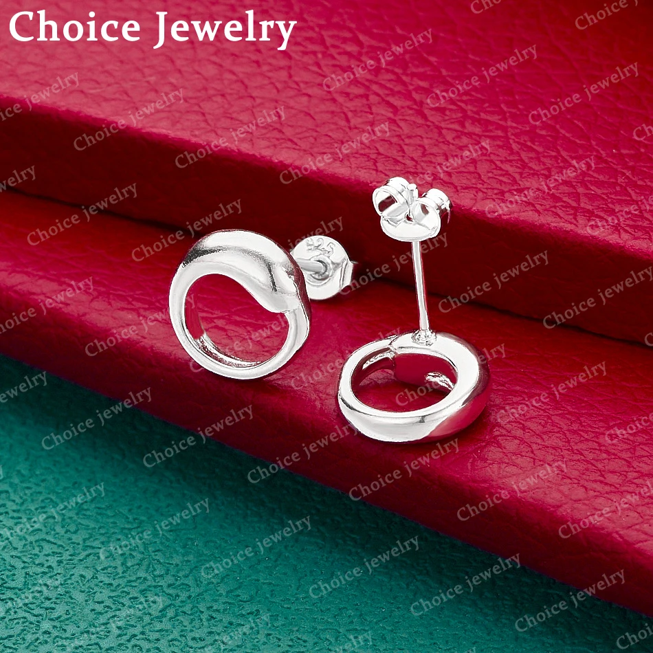 925 Sterling Silver Round Earrings Stud Earrings For Women Creativity Gifts Street All-match Party And Daily Wear
925 Sterling Silver Round Earrings Stud Earrings For Women Creativity Gifts Street All-match Party And Daily Wear