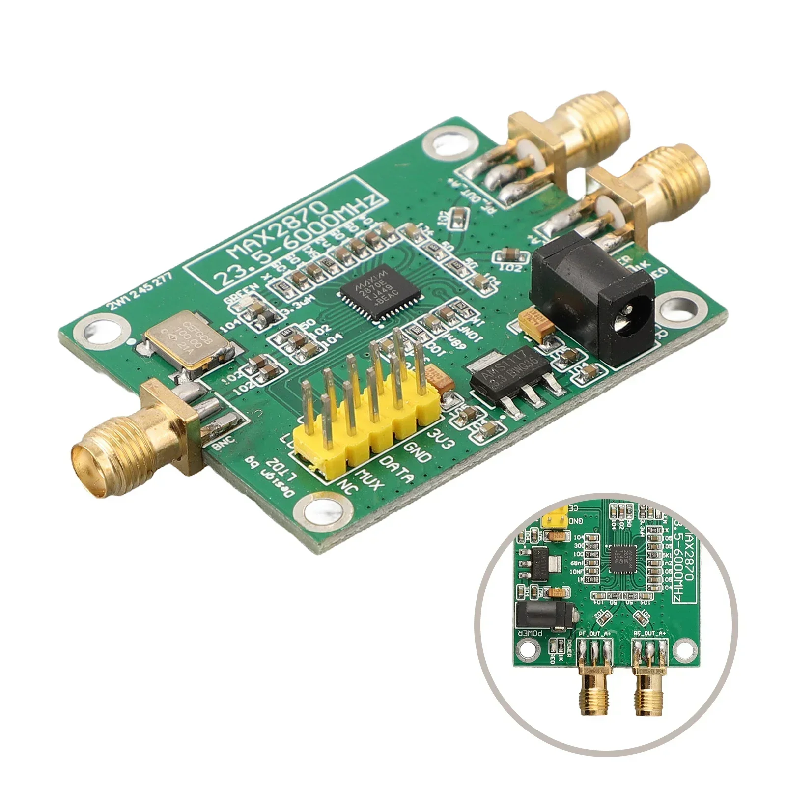 RF Signal Source MAX2870 Clock Frequency Power Supply RF Signal Source Signal Generator Module Three-wire Control
RF Signal Source MAX2870 Clock Frequency Power Supply RF Signal Source Signal Generator Module Three-wire Control