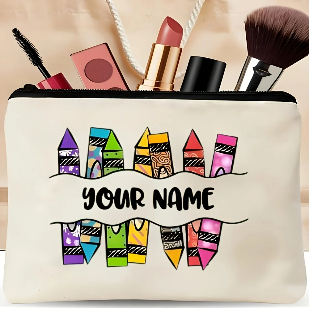 Personalized Custom Name and Graphic Makeup Bag Vibrant Crayon Print Large Capacity Travel Toiletry Bag Teacher S Birthday
Personalized Custom Name and Graphic Makeup Bag Vibrant Crayon Print Large Capacity Travel Toiletry Bag Teacher S Birthday