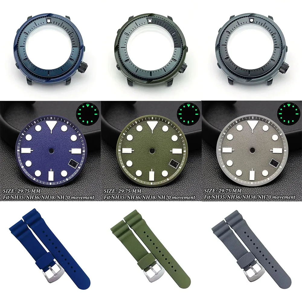 46mm Tuna Canned Seiko SKX Mod Sapphire Glass Watch Case For NH34 NH35 NH36 NH38 Movement Stainless Steel 200M Dive Watch Part
46mm Tuna Canned Seiko SKX Mod Sapphire Glass Watch Case For NH34 NH35 NH36 NH38 Movement Stainless Steel 200M Dive Watch Part