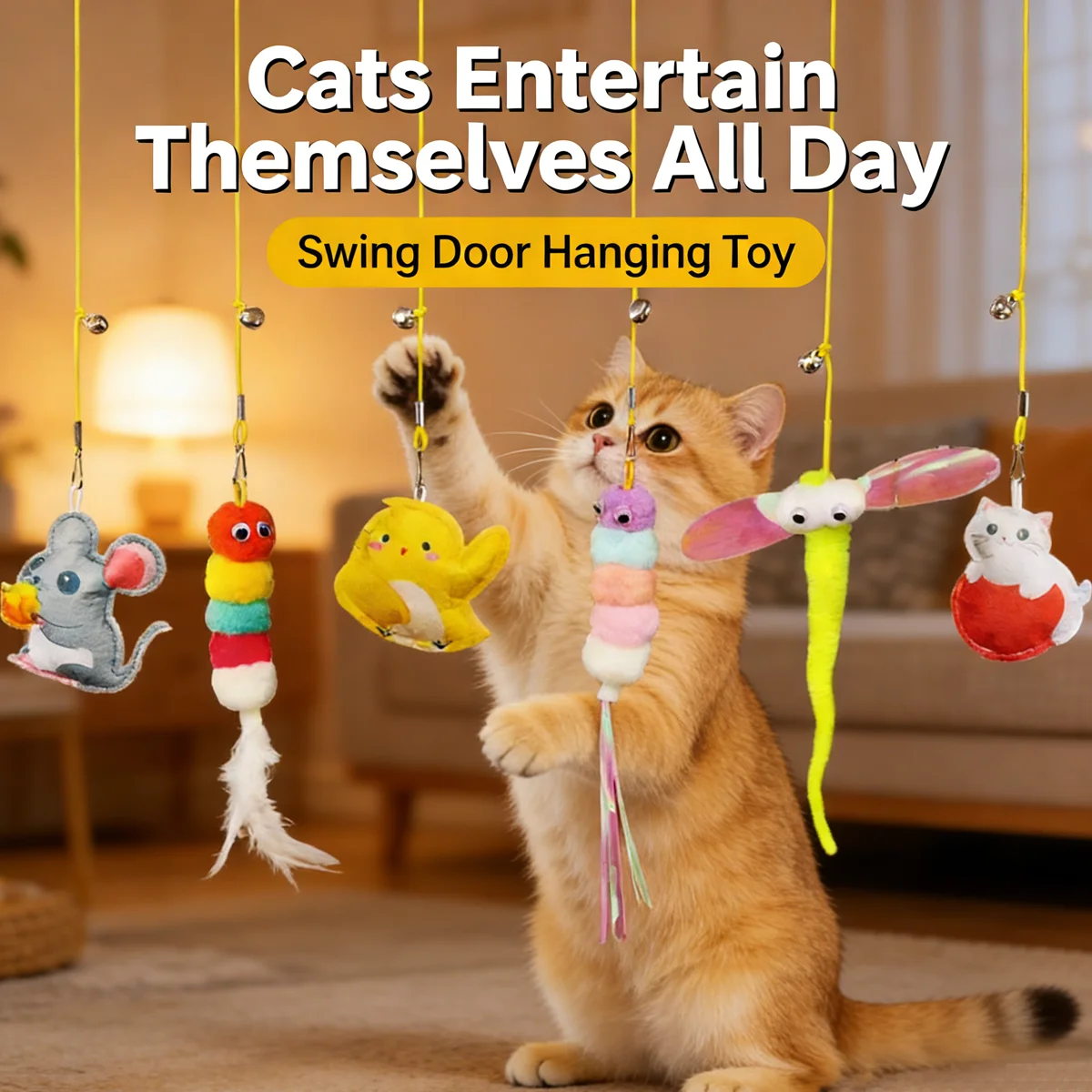 Funny Cuat Toy Swing Interactive Hanging DoorPet Toy Elastic Long Rope Entertainment Cat Toys Pet Supplies Accessories
Funny Cuat Toy Swing Interactive Hanging DoorPet Toy Elastic Long Rope Entertainment Cat Toys Pet Supplies Accessories