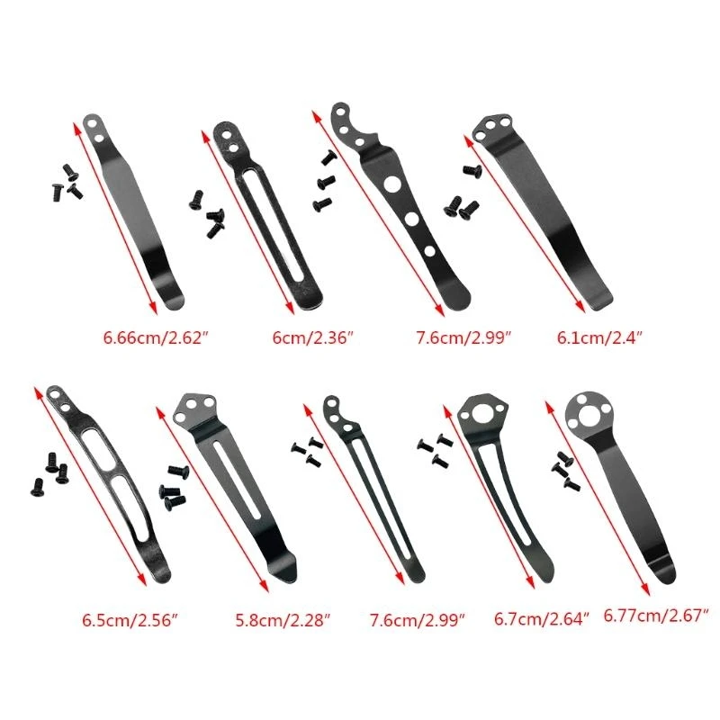 Knife Tool DIY Accessories Folding Knife Holder Stainless Steel Back Clip Pocket Holder EDC Knife Clip
Knife Tool DIY Accessories Folding Knife Holder Stainless Steel Back Clip Pocket Holder EDC Knife Clip