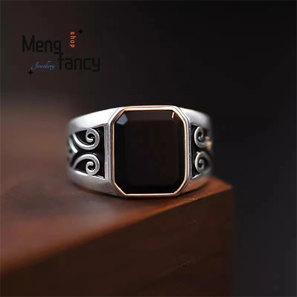 Obsidian Ring With Auspicious Cloud Wealth Attraction Retro Band That Powerful Unique And Versatile Adjustable With Index Finger
Obsidian Ring With Auspicious Cloud Wealth Attraction Retro Band That Powerful Unique And Versatile Adjustable With Index Finger