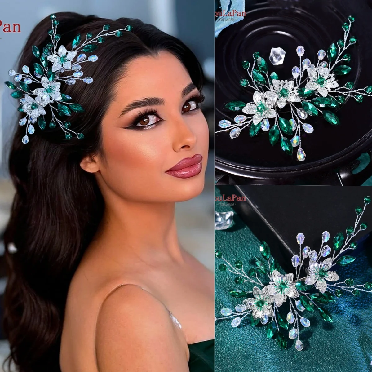 YouLaPan Fashion Headwear Bride Alloy Flower Hair Clip Wedding Shining Hair Ornaments Crystal Headpiece Bridal Headdress HP900
YouLaPan Fashion Headwear Bride Alloy Flower Hair Clip Wedding Shining Hair Ornaments Crystal Headpiece Bridal Headdress HP900