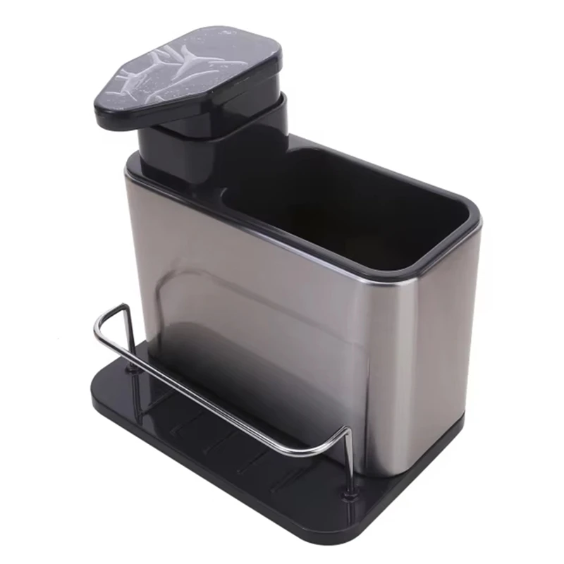 ABVA-3-In-1 Kitchen Soap Dispenser With Sponge Holder, Stainless Steel Sink Organizer, Rustproof Dish Soap Dispenser
ABVA-3-In-1 Kitchen Soap Dispenser With Sponge Holder, Stainless Steel Sink Organizer, Rustproof Dish Soap Dispenser