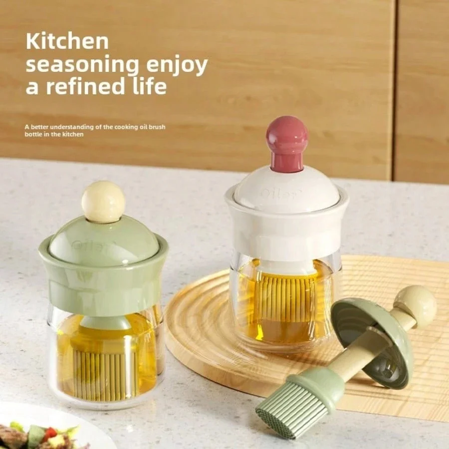 Practical 2-in-1 Oil Brush Bottle Pot Sauce Vinegar Bottle Silicone Brush Temperature Resistant Oil Bottle
Practical 2-in-1 Oil Brush Bottle Pot Sauce Vinegar Bottle Silicone Brush Temperature Resistant Oil Bottle