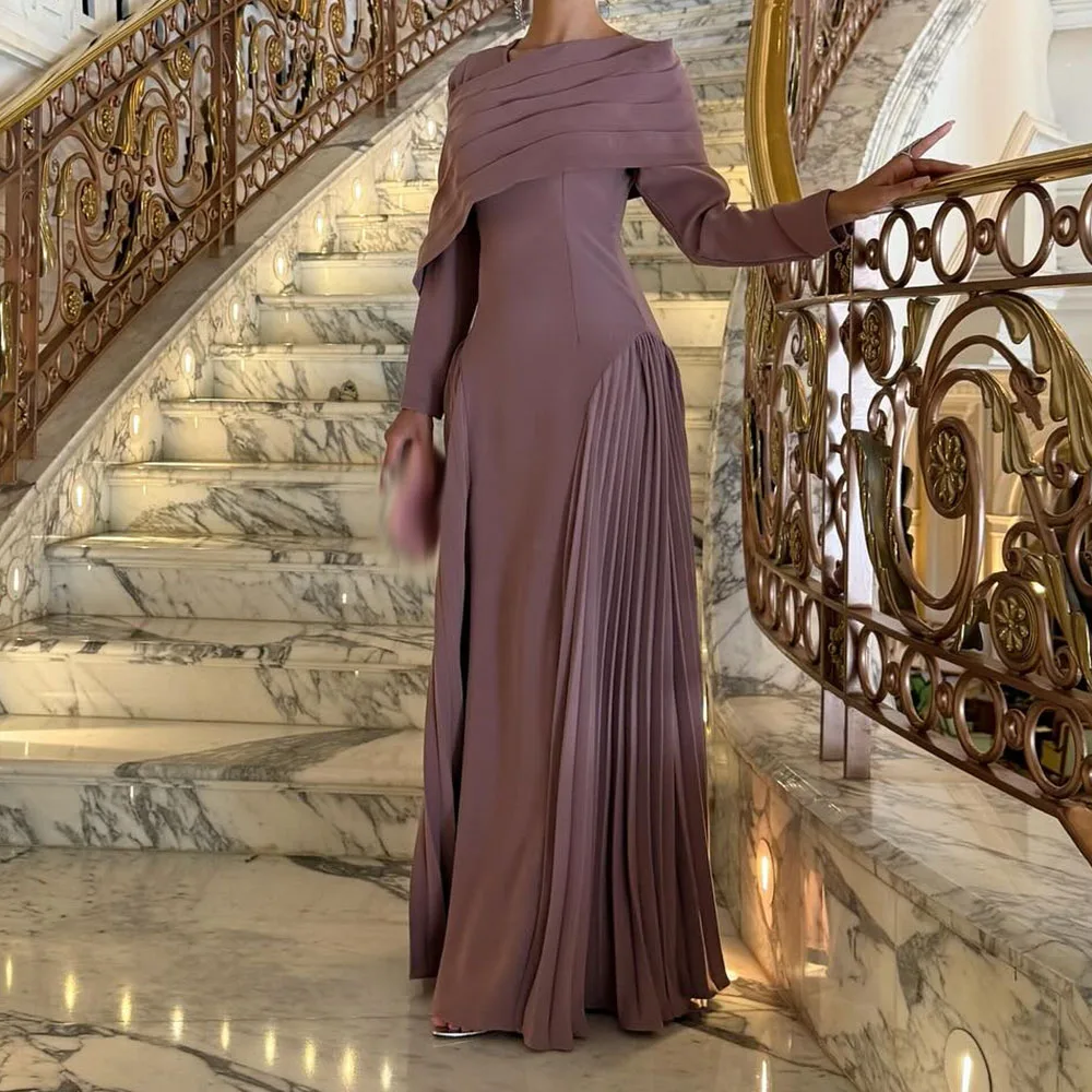 Customized A-Line Prom Dresses Floor-Length V-Neck Full Sleeve Evening Gown Simple Fashion Pleat Draped Casual PartY Gown
Customized A-Line Prom Dresses Floor-Length V-Neck Full Sleeve Evening Gown Simple Fashion Pleat Draped Casual PartY Gown