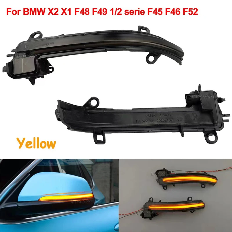 LED Dynamic Turn Signal Light Flowing Two-color Water Rearview Mirror Blinker Flashing Light For BMW F48 F49 F45 F46 F52
LED Dynamic Turn Signal Light Flowing Two-color Water Rearview Mirror Blinker Flashing Light For BMW F48 F49 F45 F46 F52
