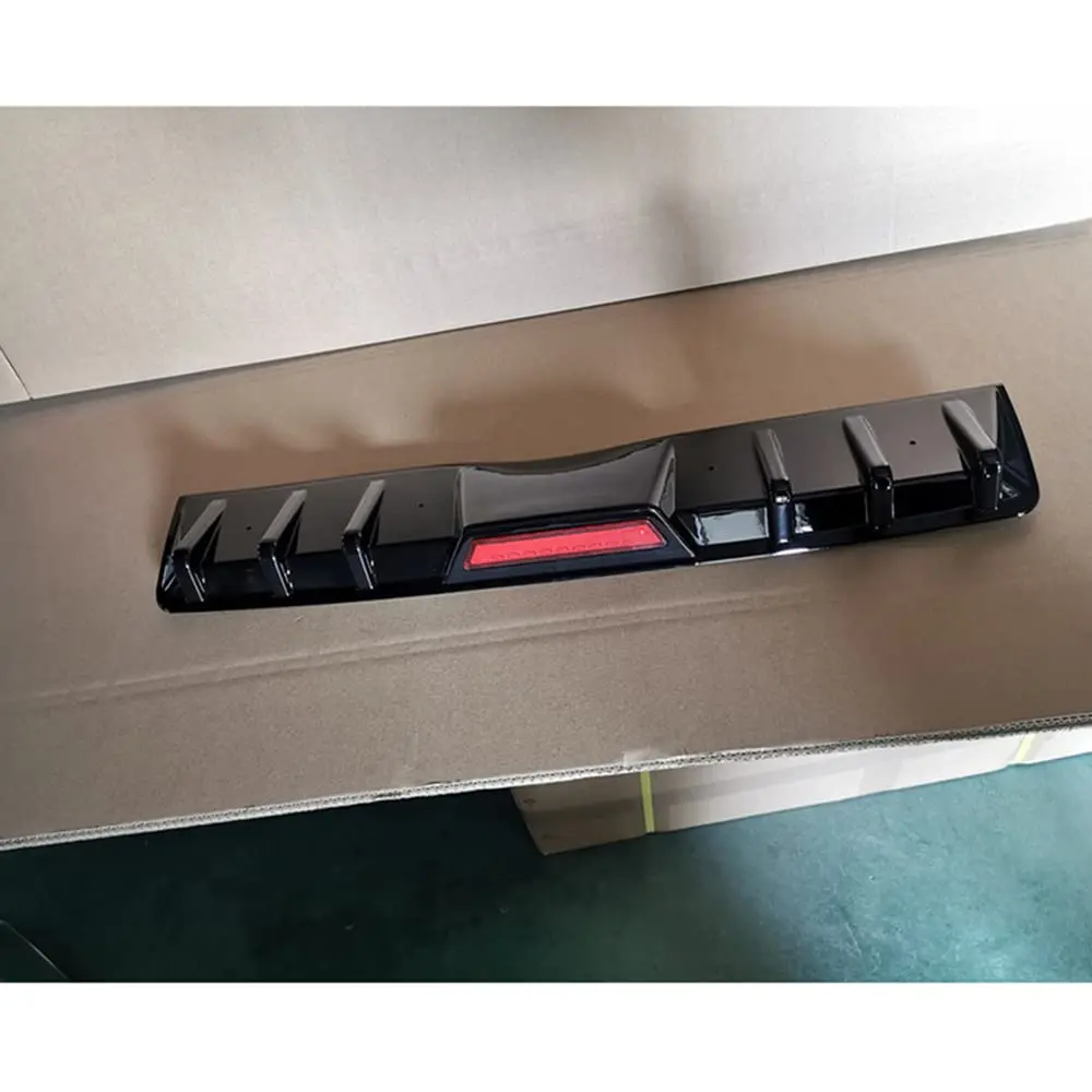 33.5" Glossy Black Car Rear Bumper Lip Diffuser Splitter w/ Red Decoration Light
33.5" Glossy Black Car Rear Bumper Lip Diffuser Splitter w/ Red Decoration Light