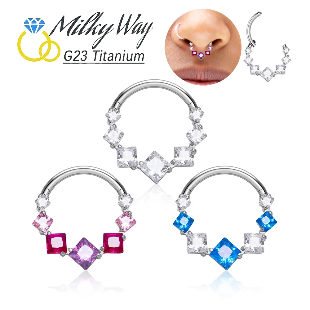 ASTM F136 Titanium Nose Rings 16G CZ Fashion Septum Hoops Clicker Helix Tragus Cartilage Piercing Body Jewelry Sexy Earrings
ASTM F136 Titanium Nose Rings 16G CZ Fashion Septum Hoops Clicker Helix Tragus Cartilage Piercing Body Jewelry Sexy Earrings