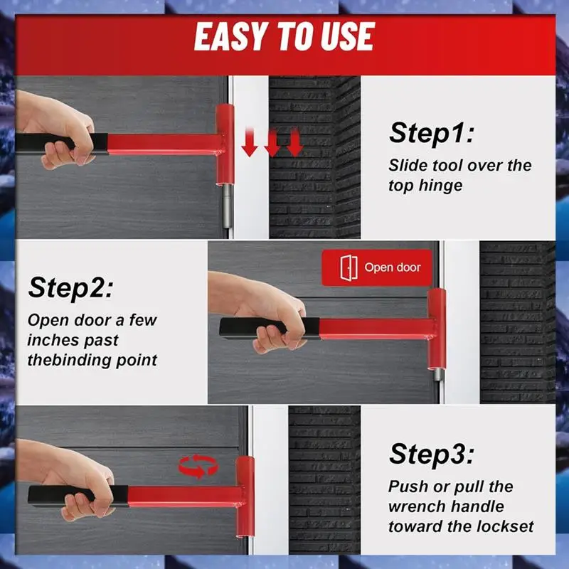 ABSU Door Hinge Adjustment Tool,Long Handle Hinge Bender Wrench For .134 Gauge Commercial Door Quick And Efficient Solutions A
ABSU Door Hinge Adjustment Tool,Long Handle Hinge Bender Wrench For .134 Gauge Commercial Door Quick And Efficient Solutions A