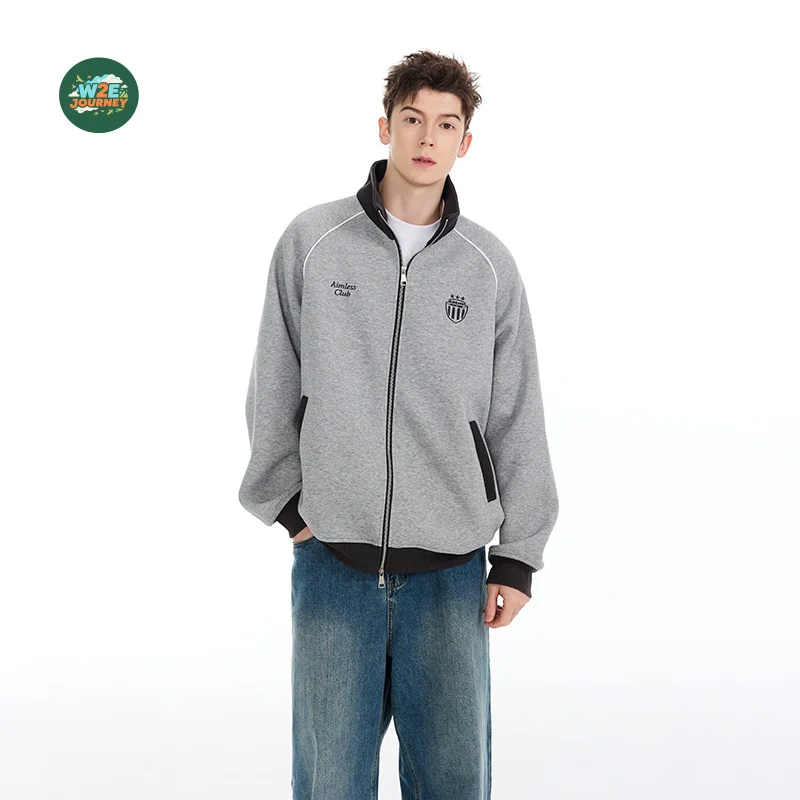 W2EJOURNEY Высокое качество ЕС США Размер Роскошная уличная ретро школьная куртка с воротником-стойкой унисекс уличная свободная повседневная бейсбольная куртка
W2EJOURNEY Высокое качество ЕС США Размер Роскошная уличная ретро школьная куртка с воротником-стойкой унисекс уличная свободная повседневная бейсбольная куртка