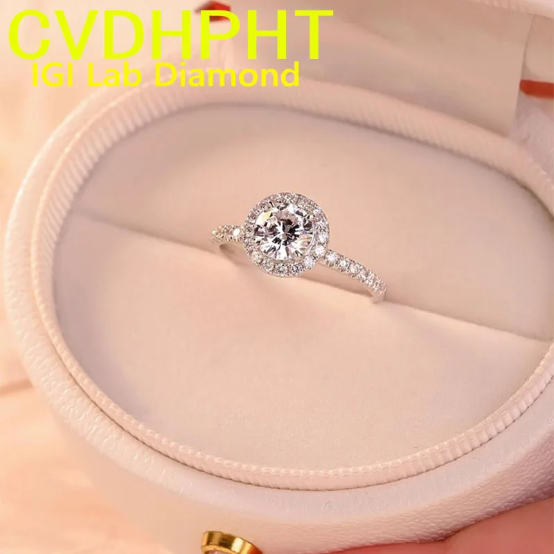 Popular Soild 14K White Gold RingIGI Lab Growing Diamond Ring Round D Color 1 2 3Ct wedding ring Factory sell
Popular Soild 14K White Gold RingIGI Lab Growing Diamond Ring Round D Color 1 2 3Ct wedding ring Factory sell 