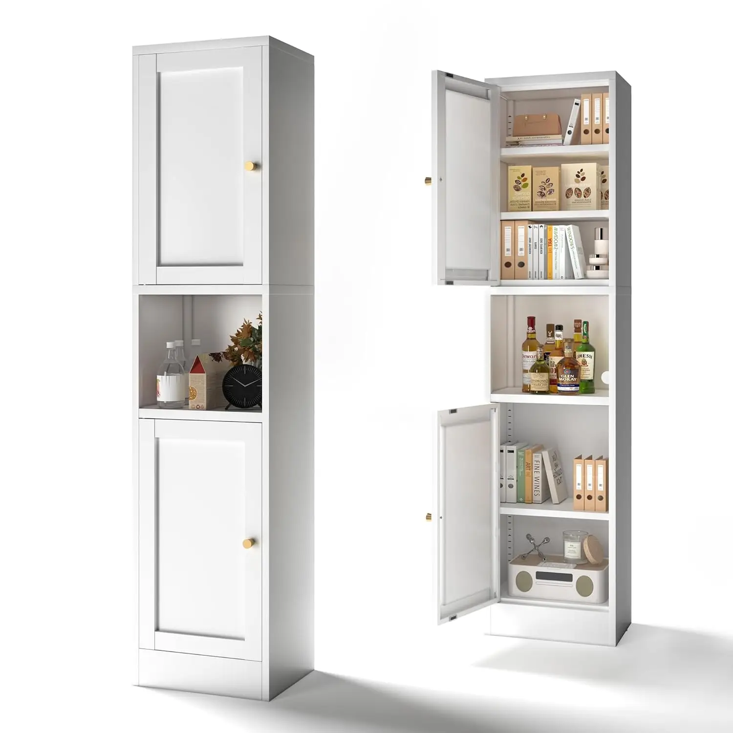 67" Tall Metal Bathroom Storage Cabinet,6-Tier Freestanding Linen Tower with 2 Doors,Narrow Slim Metal Locker, Customized
67" Tall Metal Bathroom Storage Cabinet,6-Tier Freestanding Linen Tower with 2 Doors,Narrow Slim Metal Locker, Customized