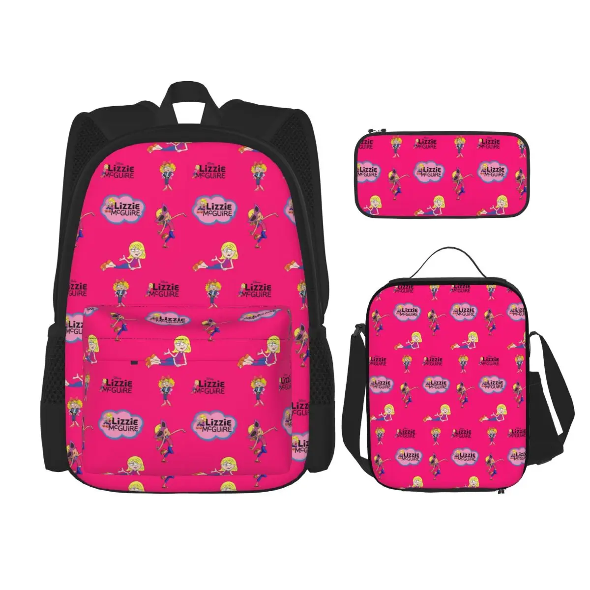 Lizzie Mcguire Cartoon Backpacks Children Bookbag School Bags Rucksack Lunch Bag Pen Bag Three-Piece Set
Lizzie Mcguire Cartoon Backpacks Children Bookbag School Bags Rucksack Lunch Bag Pen Bag Three-Piece Set