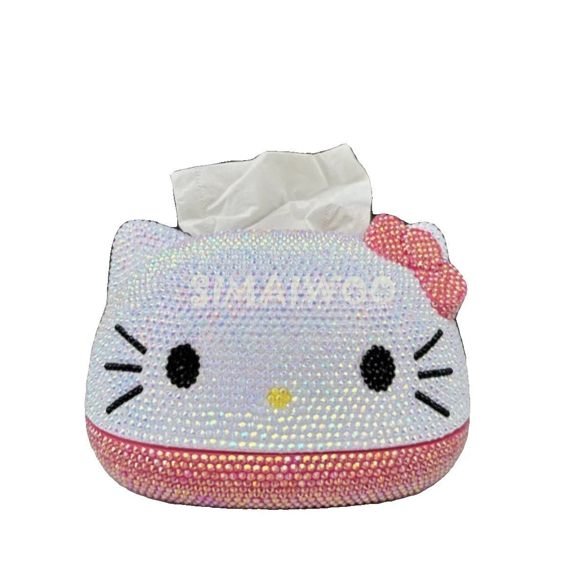 Blinged Cute Tissue Container Rhinestone DIY Handmade Mosaic Home Decorative Girls Christmas Birthday Gift
Blinged Cute Tissue Container Rhinestone DIY Handmade Mosaic Home Decorative Girls Christmas Birthday Gift