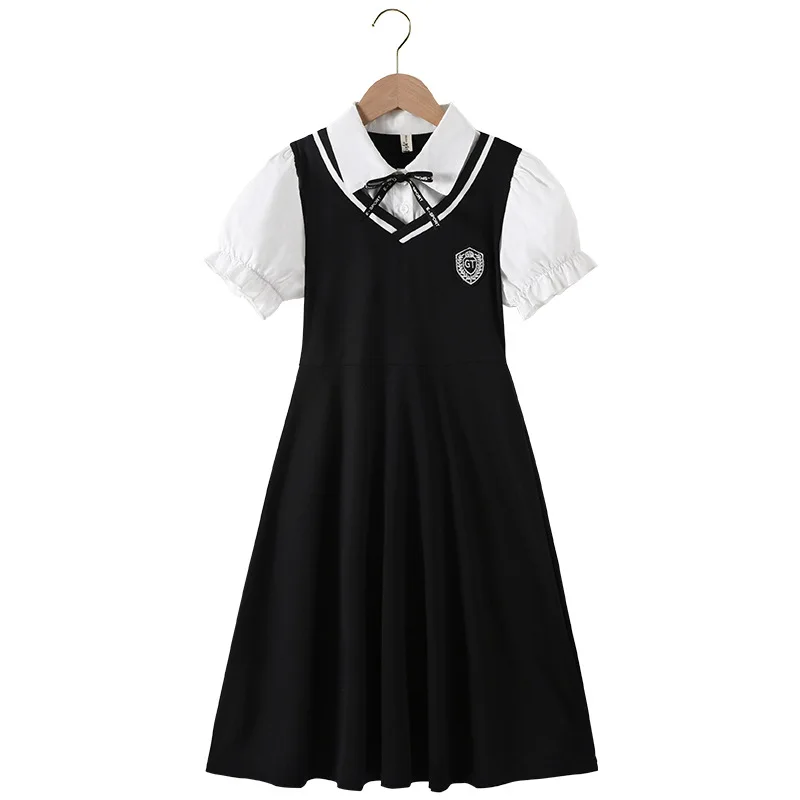 UNITIM Summer Kids Girls False Two Dress Preppy Teenagers Girls Pleated Dress Vacation Short Sleeve Children A-line Beach Dress
UNITIM Summer Kids Girls False Two Dress Preppy Teenagers Girls Pleated Dress Vacation Short Sleeve Children A-line Beach Dress