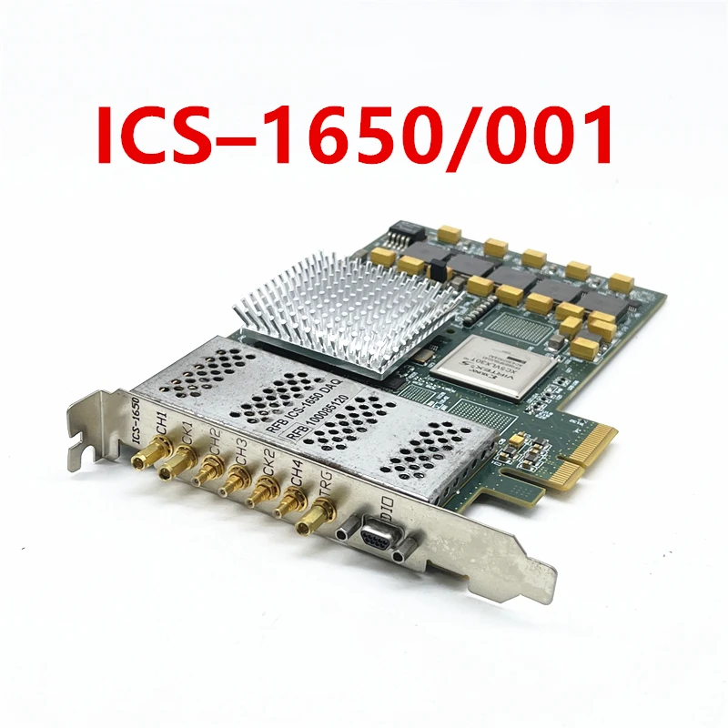 ICS–1650/001 Capture Card 4-channel High-speed ADC Analog-to-digital Converter VIRTEX-5 FBGA Chip XC5VLX30T-2FGG600I
ICS–1650/001 Capture Card 4-channel High-speed ADC Analog-to-digital Converter VIRTEX-5 FBGA Chip XC5VLX30T-2FGG600I