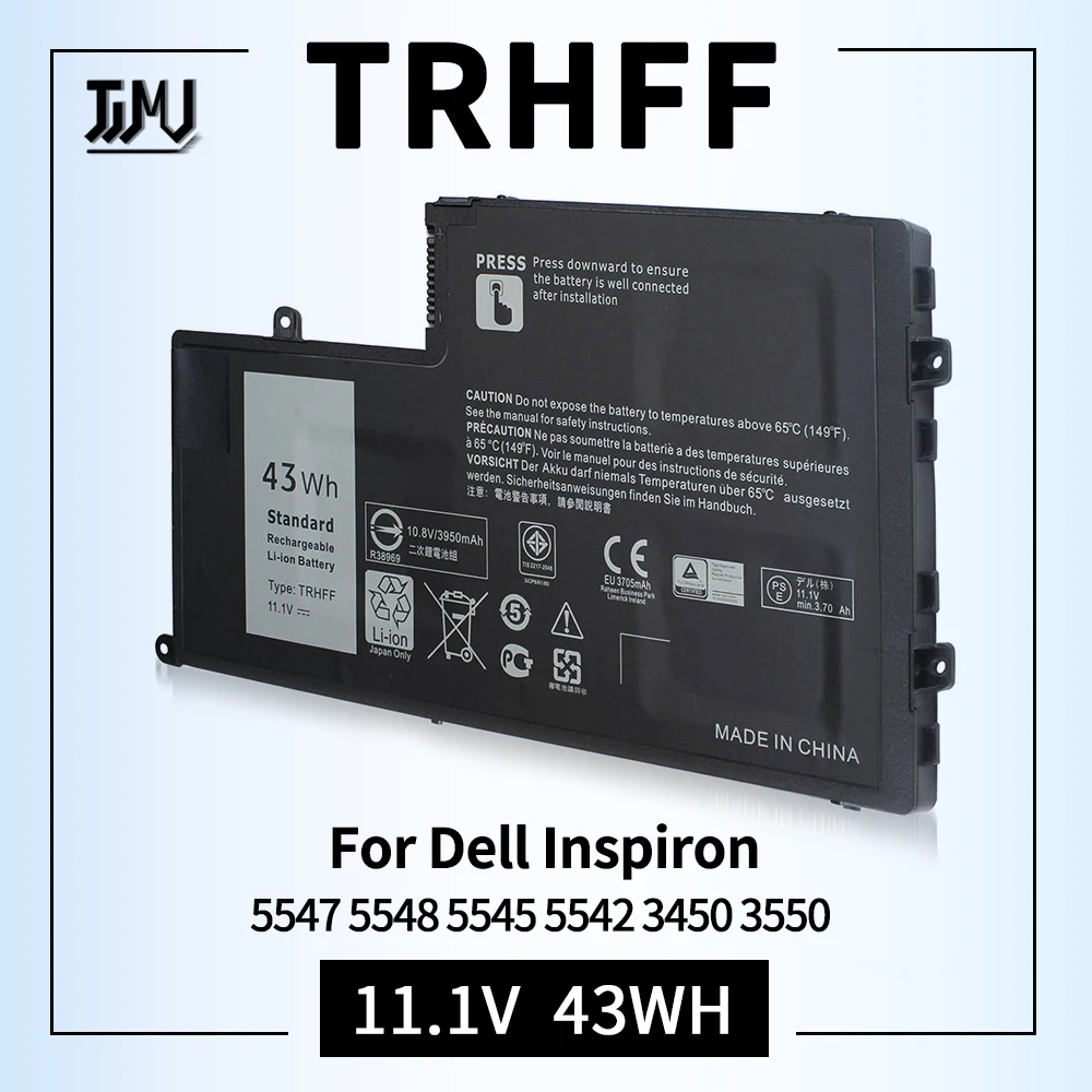 Аккумулятор TRHFF P39F P49G 43WH для ноутбука Dell Inspiron 15-5547 5547 5548 5545 5542 N5547 N5447 Latitude 14 3450 15 E3450 E3550
Аккумулятор TRHFF P39F P49G 43WH для ноутбука Dell Inspiron 15-5547 5547 5548 5545 5542 N5547 N5447 Latitude 14 3450 15 E3450 E3550
