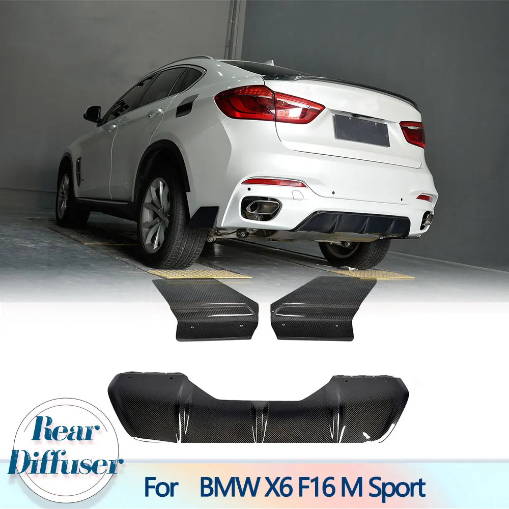 Car Rear Bumper Diffuser Lip Splitters for BMW X6 F16 M Sport SUV 2015-2017 Carbon Fiber Rear Bumper Diffuser Splitters Lip
Car Rear Bumper Diffuser Lip Splitters for BMW X6 F16 M Sport SUV 2015-2017 Carbon Fiber Rear Bumper Diffuser Splitters Lip