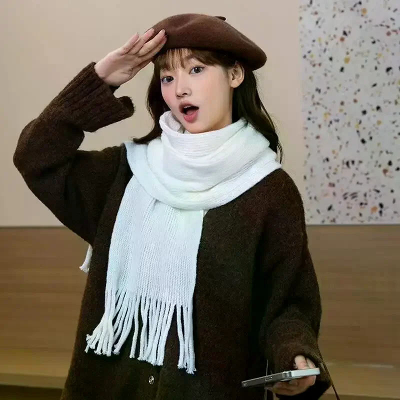 Зимний кашемировый шарф для изысканных женщин; Толстая теплая шаль; Классический акцент с кисточками; Сплошной цвет, мягкая и пушистая накидка
Зимний кашемировый шарф для изысканных женщин; Толстая теплая шаль; Классический акцент с кисточками; Сплошной цвет, мягкая и пушистая накидка