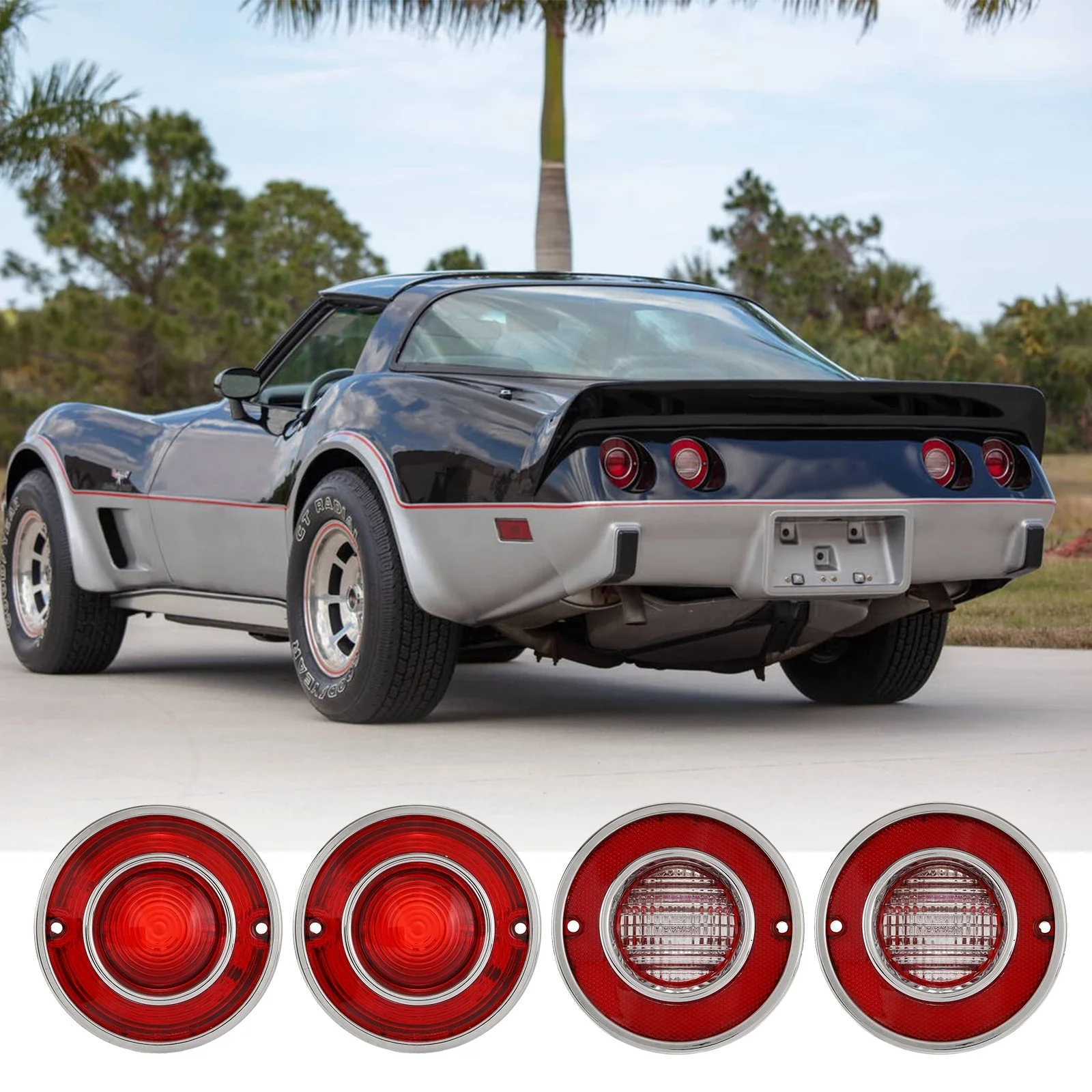 Корпус задних фонарей, линза заднего хода, красный для Chevrolet Corvette C3 1975-1979, воспроизведение света (без лампы)
Корпус задних фонарей, линза заднего хода, красный для Chevrolet Corvette C3 1975-1979, воспроизведение света (без лампы)