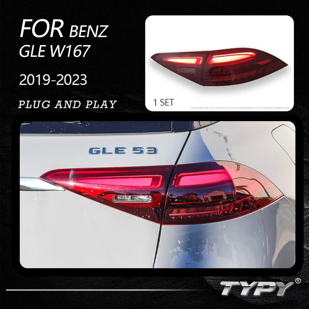 TYPY Dynamic Turn Signal Tail Lamp Automotive Accessories Upgrade Modified New LED For Benz GLE 2019-2023 W167 Taillights
TYPY Dynamic Turn Signal Tail Lamp Automotive Accessories Upgrade Modified New LED For Benz GLE 2019-2023 W167 Taillights