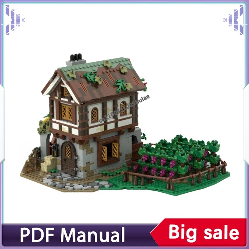 1681pcs Medieval Vineyard MOC Building Blocks Rural Winery Scene Model Assembly Bricks Kit Collection Display Christmas Gift
1681pcs Medieval Vineyard MOC Building Blocks Rural Winery Scene Model Assembly Bricks Kit Collection Display Christmas Gift