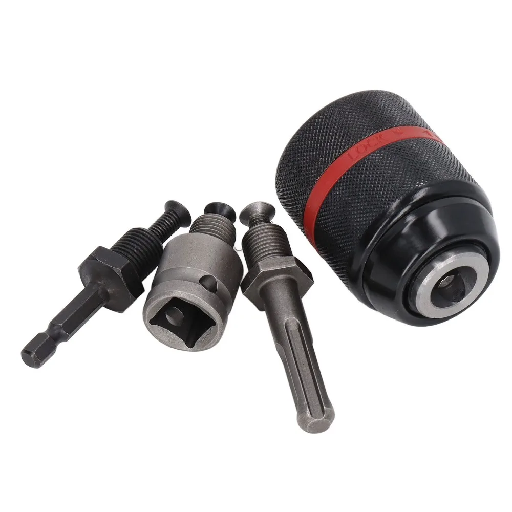1/2"-20UNF Mount Keyless Drill Chuck 2-13mm Capacity 1/4" Hex, Multi-Function Drill Chuck Adapter 3/8" SDS-Plus
1/2"-20UNF Mount Keyless Drill Chuck 2-13mm Capacity 1/4" Hex, Multi-Function Drill Chuck Adapter 3/8" SDS-Plus