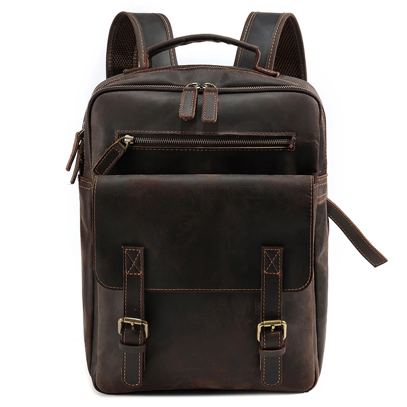 High Quality Vintage Brown Thick Top Grain Genuine Crazy Horse Leather 15.6'' Laptop Women Men Backpack Male Travel Bag M6582
High Quality Vintage Brown Thick Top Grain Genuine Crazy Horse Leather 15.6'' Laptop Women Men Backpack Male Travel Bag M6582