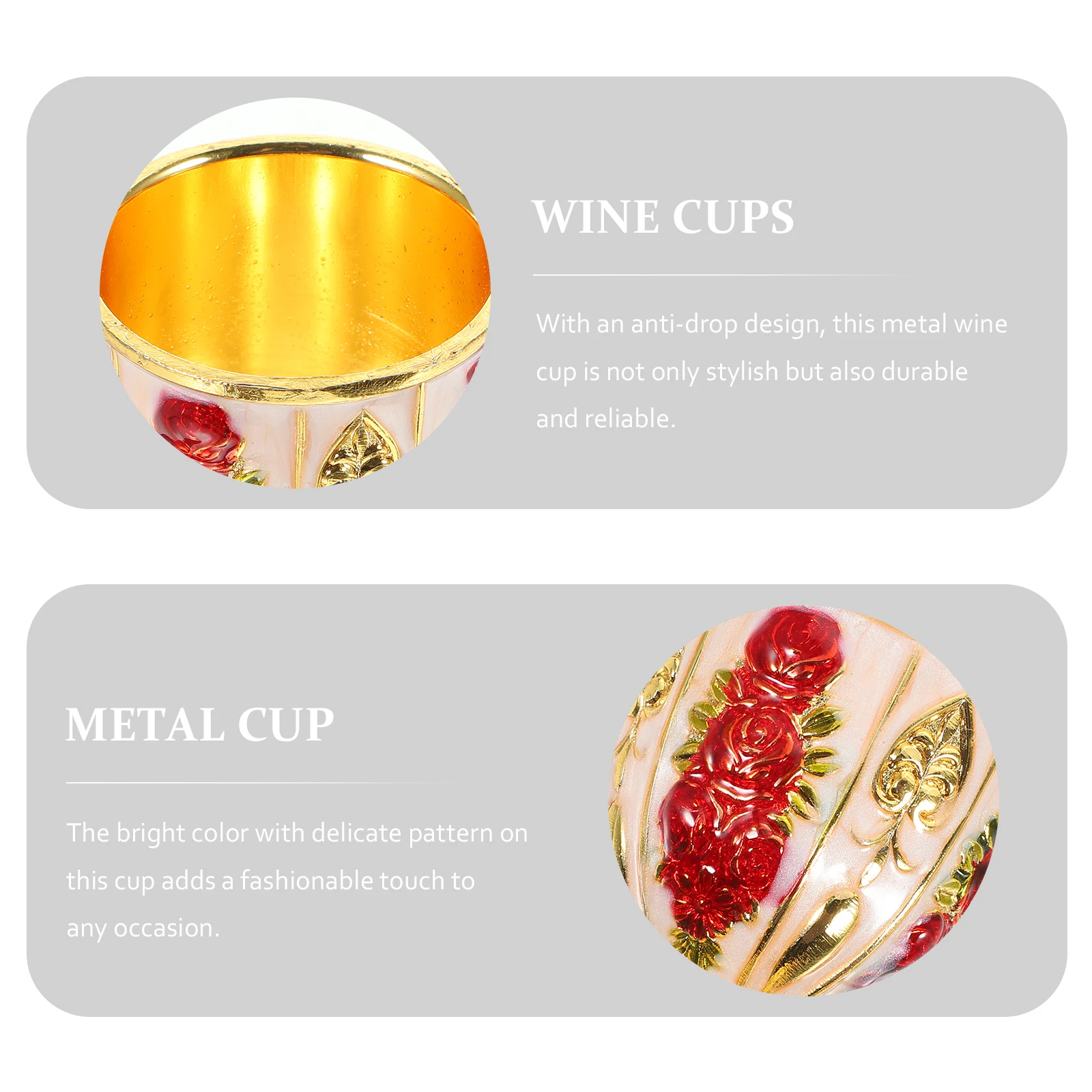 Retro Decorative Cup Vintage Metal Drinking Cups Bright Color Pattern Home Office Reusable Mini Goblet Glassware
Retro Decorative Cup Vintage Metal Drinking Cups Bright Color Pattern Home Office Reusable Mini Goblet Glassware