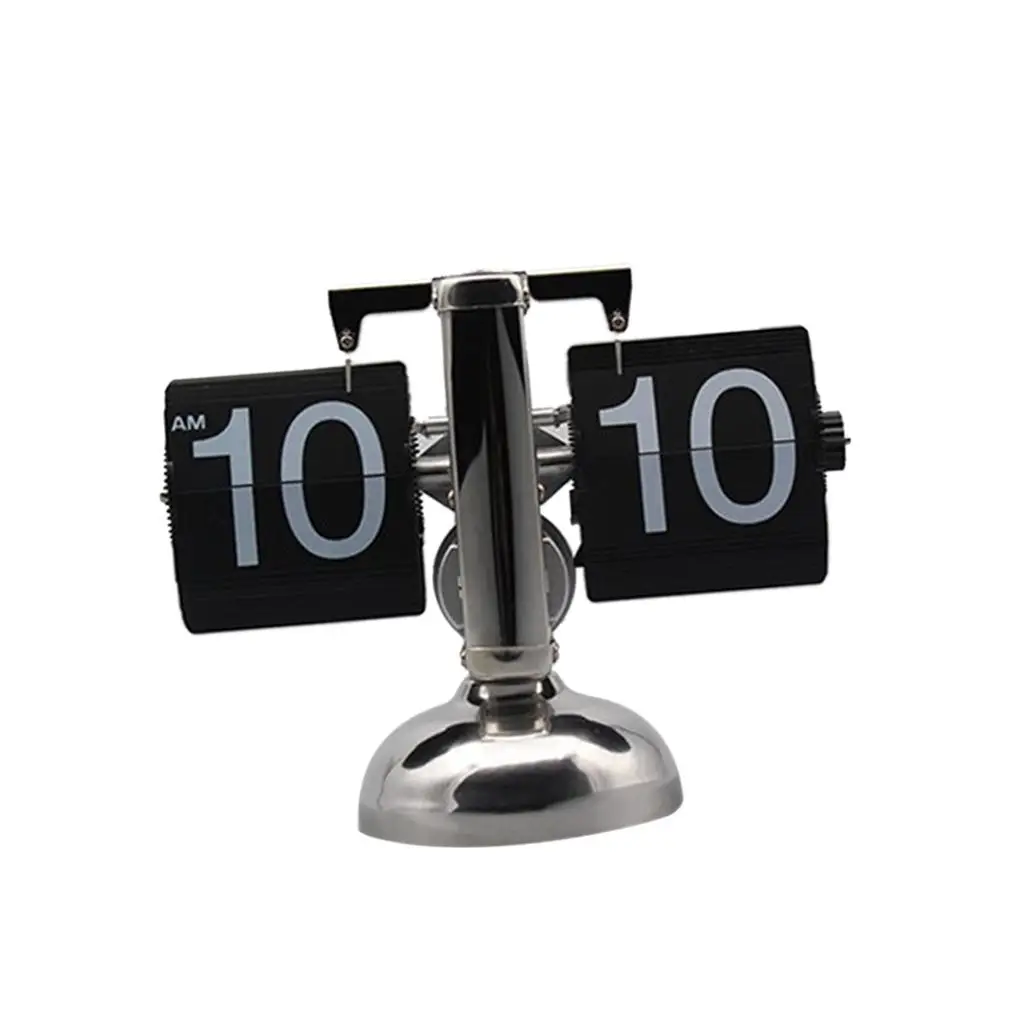 Vintage Modern Auto Flip Style Scale Design Single Stand Metal Desk Clock2
Vintage Modern Auto Flip Style Scale Design Single Stand Metal Desk Clock2