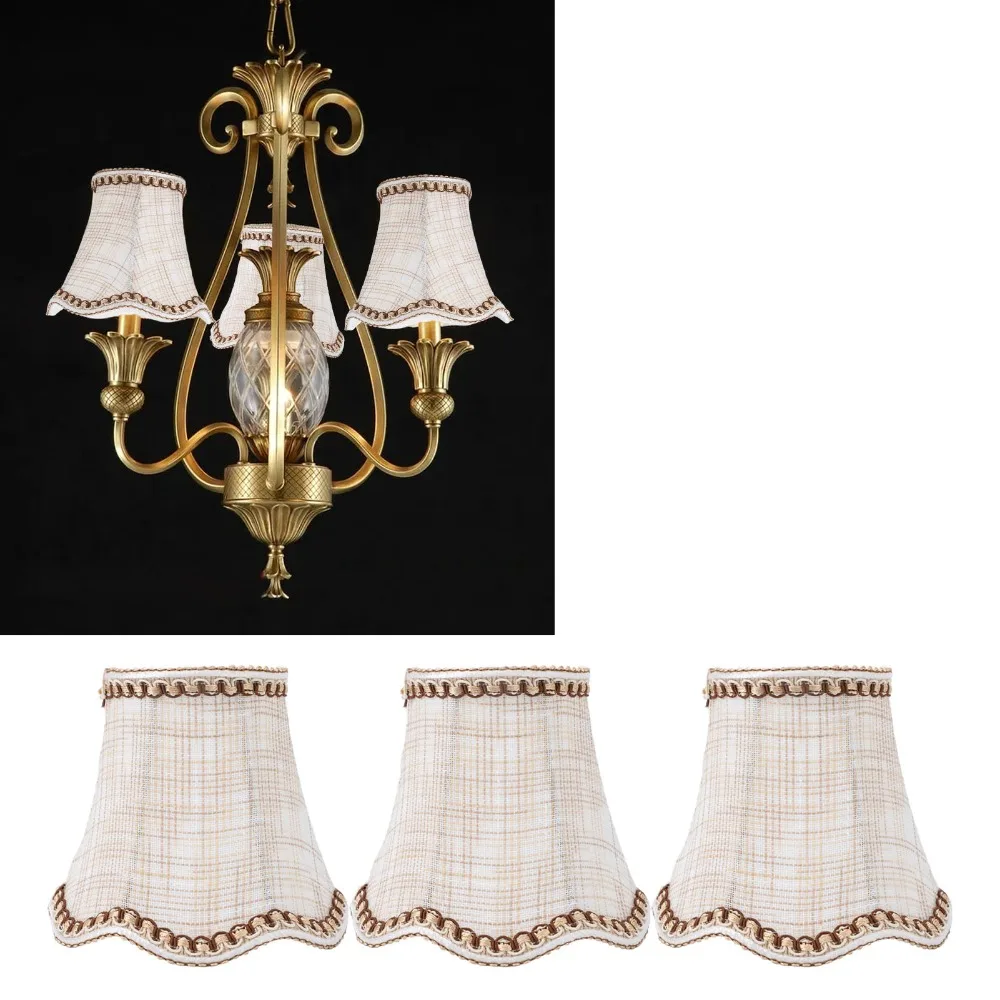 3PCS Unique Fabric Lampshade Clip On Design 4.7 inch Height Chandelier Lamp Shades Wall Lamp Shade Table Lamp
3PCS Unique Fabric Lampshade Clip On Design 4.7 inch Height Chandelier Lamp Shades Wall Lamp Shade Table Lamp