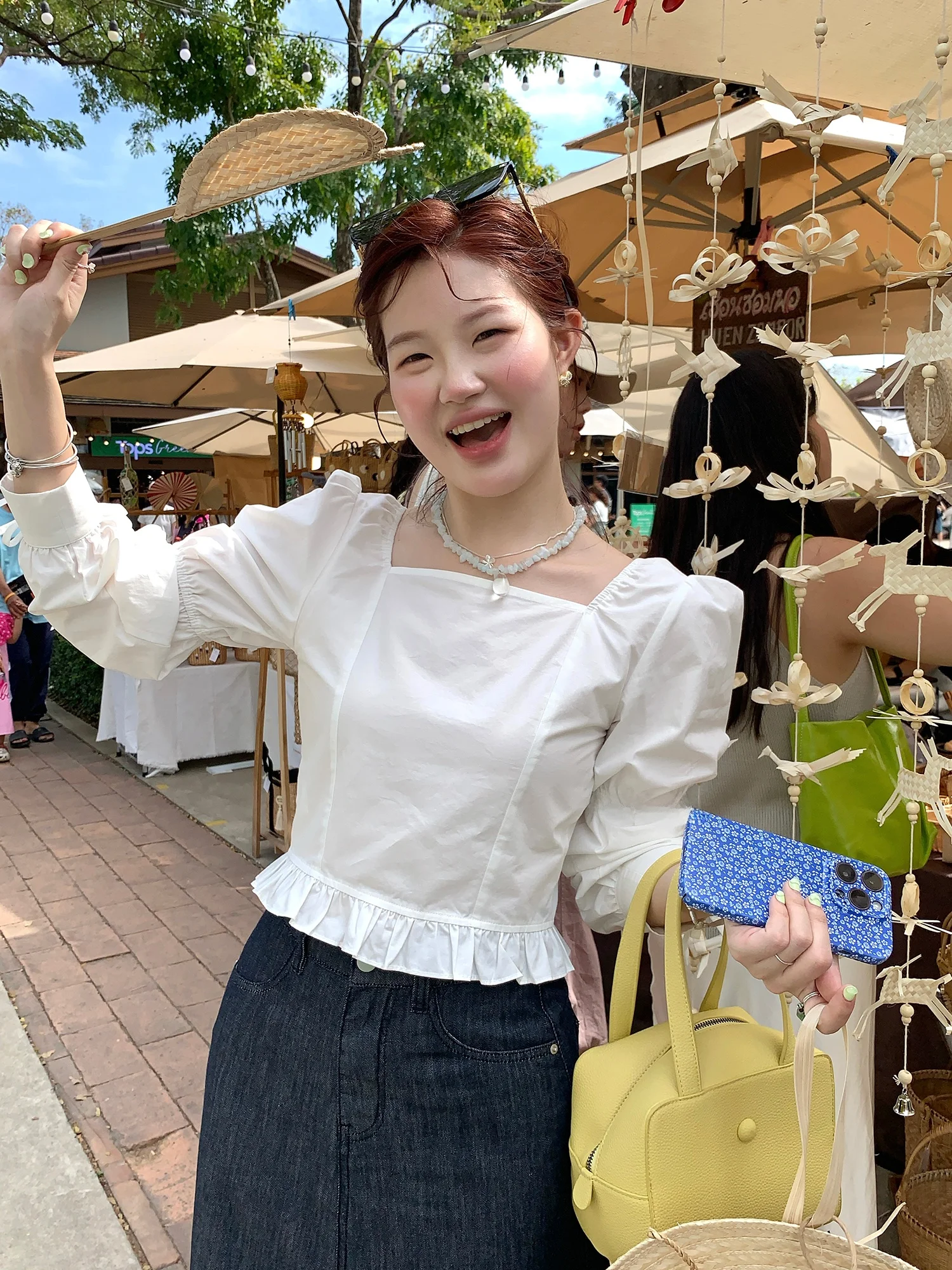 Korean Style Pure Cotton Long Sleeve Backless Square Collar Short Shirt Women Gentle Style Top Cloud Mist Series Knot
Korean Style Pure Cotton Long Sleeve Backless Square Collar Short Shirt Women Gentle Style Top Cloud Mist Series Knot