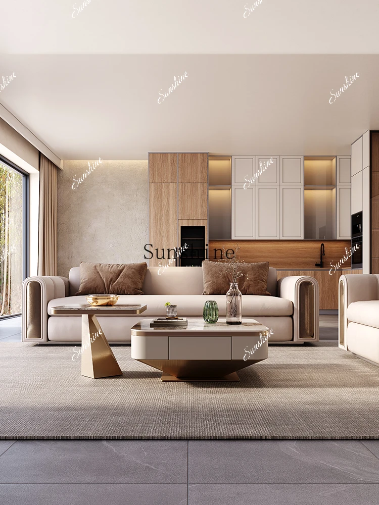 Light luxury rock slab living room household size square edge few FT
Light luxury rock slab living room household size square edge few FT