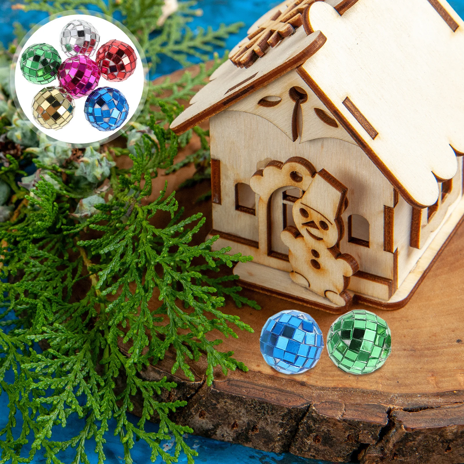 24Pcs 3cm Mini Reflective Disco Balls Plastic Mirror Balls Christmas Decorations for Dollhouse Ktv Bar Party Micro Scenes 
24Pcs 3cm Mini Reflective Disco Balls Plastic Mirror Balls Christmas Decorations for Dollhouse Ktv Bar Party Micro Scenes