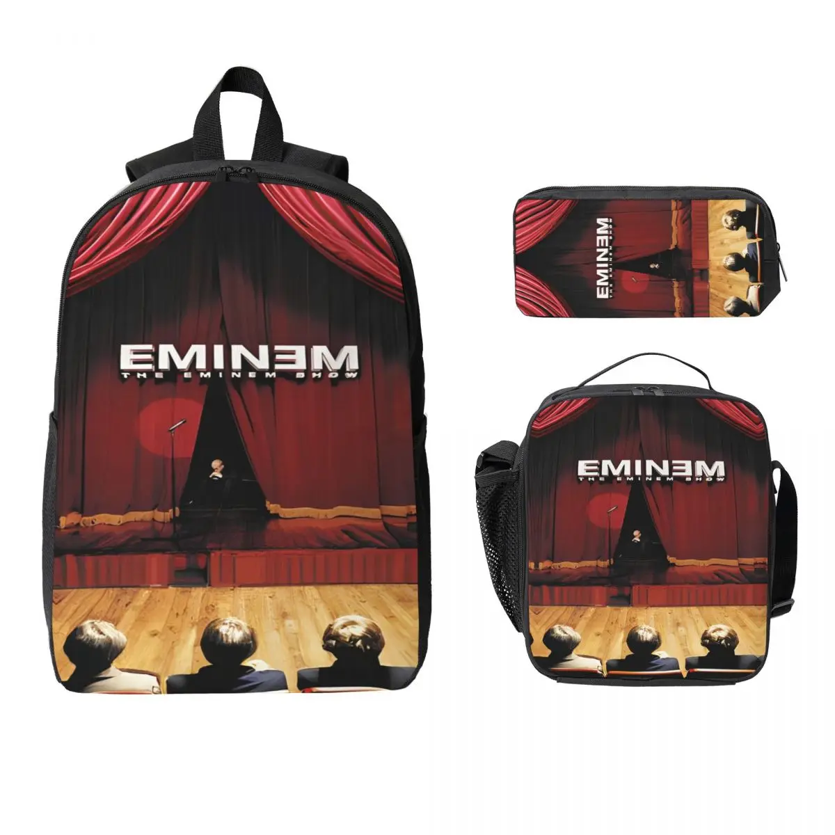 3Pcs Eminem Singer Hip Hop School bags Set for Boy Girl Pencil Boxes Backpack Sets with Lunch Box For School Students Daypack
3Pcs Eminem Singer Hip Hop School bags Set for Boy Girl Pencil Boxes Backpack Sets with Lunch Box For School Students Daypack