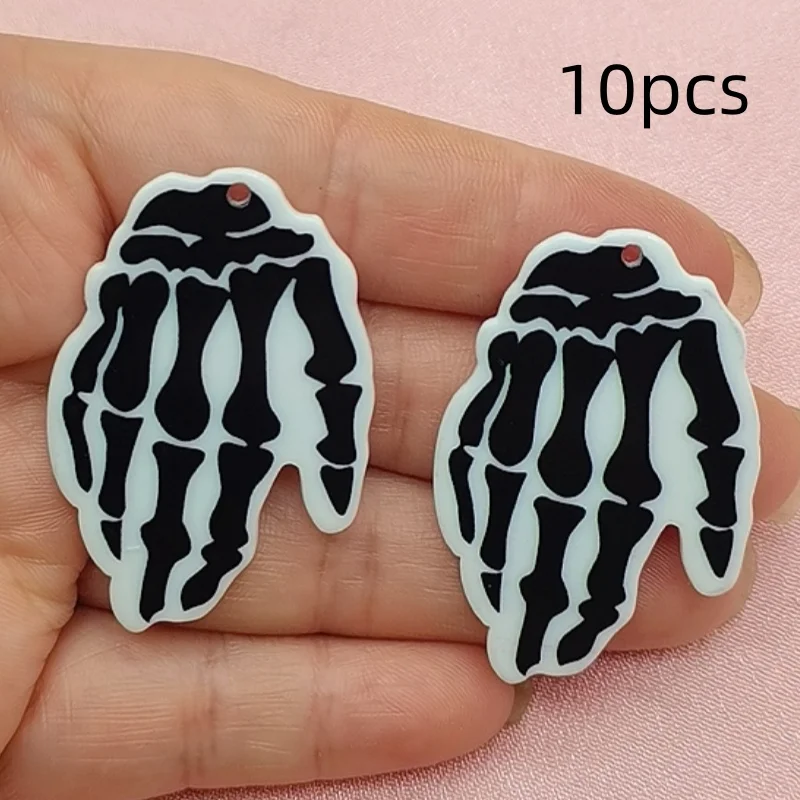10pcs acrylic Halloween skeleton pendant, DIY jewelry making earrings, necklaces, keychains, accessories
10pcs acrylic Halloween skeleton pendant, DIY jewelry making earrings, necklaces, keychains, accessories