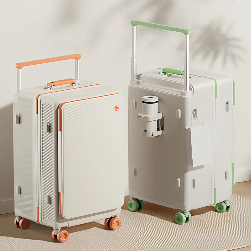 Side-opening Travel Suitcase on Wheels Large Capacity Deep Storage Carrier 28-inch with Cup Holder Business Middle Size Luggage
Side-opening Travel Suitcase on Wheels Large Capacity Deep Storage Carrier 28-inch with Cup Holder Business Middle Size Luggage