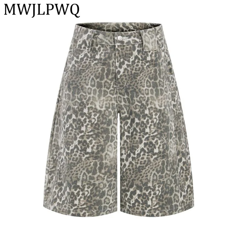 MWJLPWQ Vintage Leopard Print Wide Leg Jorts Men Wildy High Waist Loose Capri Shorts Casual Y2K Streetwear Denim Bottoms 15769
MWJLPWQ Vintage Leopard Print Wide Leg Jorts Men Wildy High Waist Loose Capri Shorts Casual Y2K Streetwear Denim Bottoms 15769