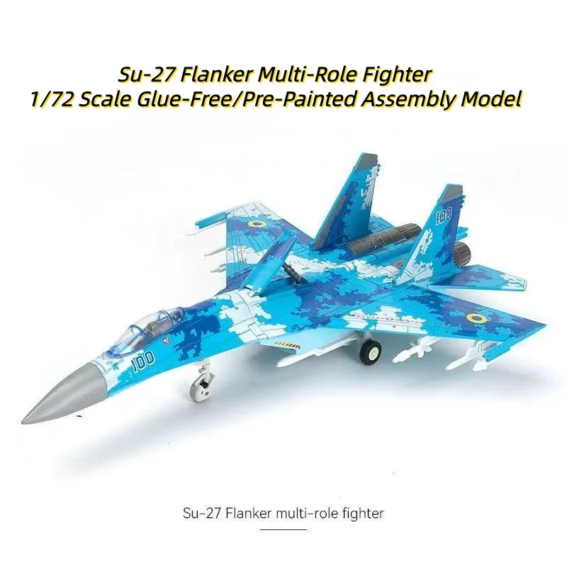 1/72 Multi-Role Fighter Aircraft Su27 Military Model Kit Airplane Toy Pre-Build ABS Assembly Model Display Collection Boys Gift
1/72 Multi-Role Fighter Aircraft Su27 Military Model Kit Airplane Toy Pre-Build ABS Assembly Model Display Collection Boys Gift