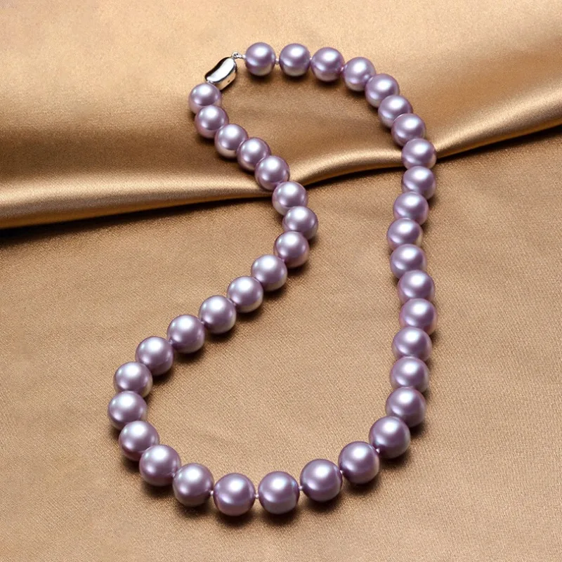 Natural 10-11mm Pearl Necklace with Violet S925 Clasp Silver, Niche Pearl
Natural 10-11mm Pearl Necklace with Violet S925 Clasp Silver, Niche Pearl