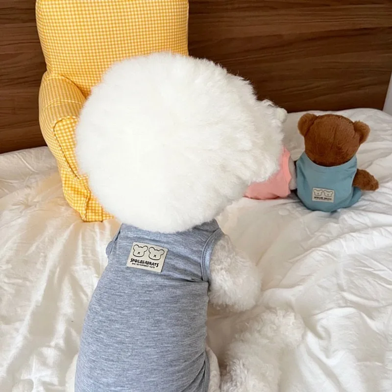 Schnauzer Cartoon Clothes Summer Model Dog Cat Vest Teddy Sleeveless T-Shirt Yorkshire Soft Pullover Clothes Pet Supplies
Schnauzer Cartoon Clothes Summer Model Dog Cat Vest Teddy Sleeveless T-Shirt Yorkshire Soft Pullover Clothes Pet Supplies