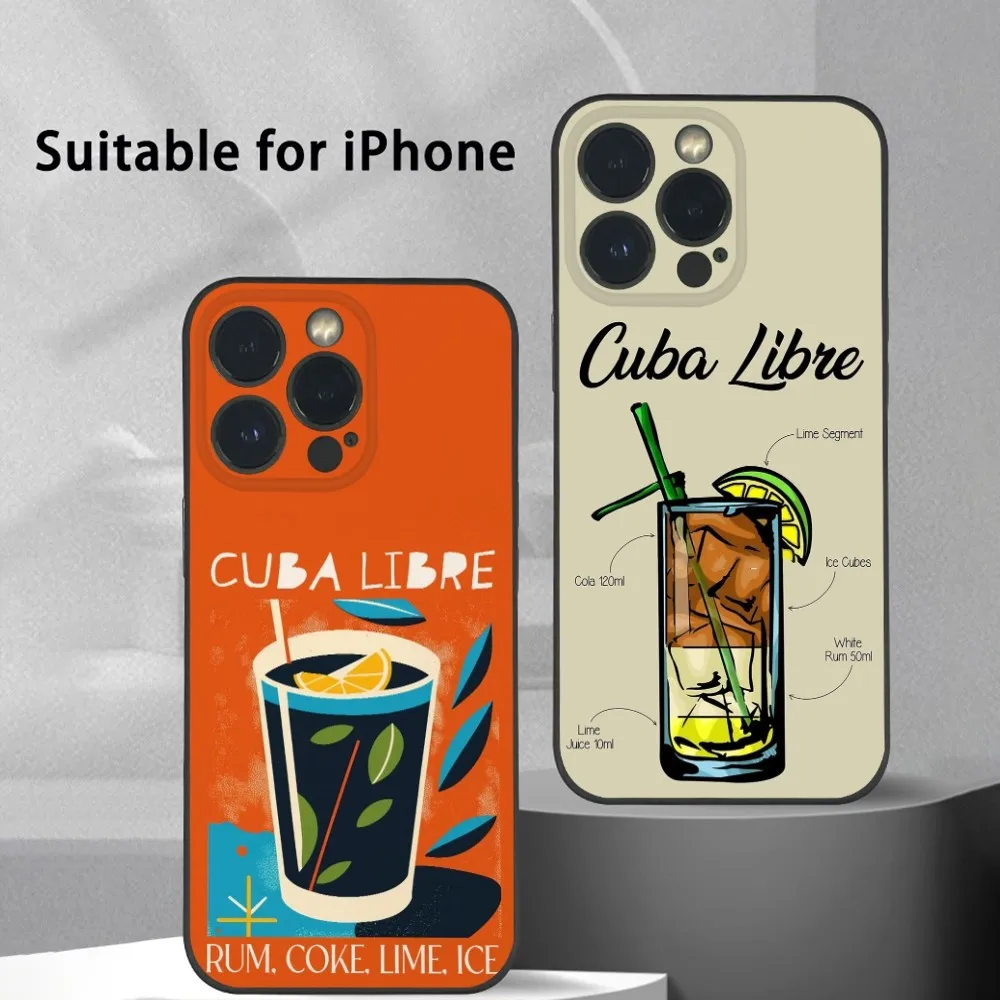 Cuba Libre Cocktail Phone Case For iPhone 16 15 14 13 Pro Max Plus Mini Frosted Soft Shell Funda
Cuba Libre Cocktail Phone Case For iPhone 16 15 14 13 Pro Max Plus Mini Frosted Soft Shell Funda