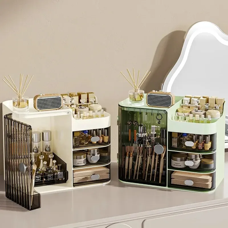 Cosmetic Storage Box, Dust-Proof, Moisture-Proof, Waterproof, Large Capacity Skincare Product Shelf, Can Be Layered For Storage
Cosmetic Storage Box, Dust-Proof, Moisture-Proof, Waterproof, Large Capacity Skincare Product Shelf, Can Be Layered For Storage