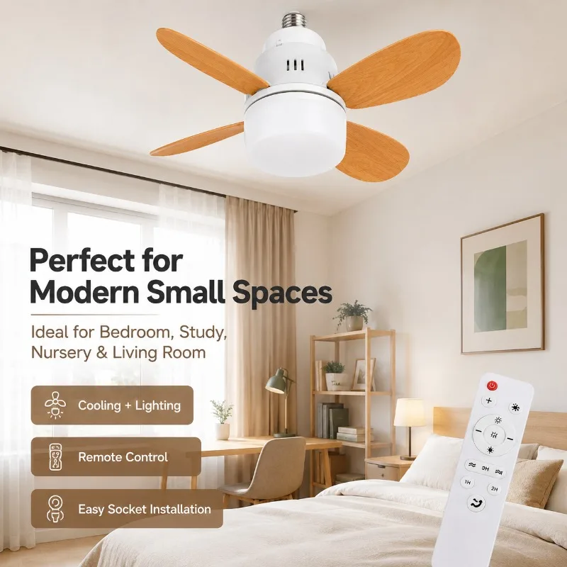 E27 Socket Ceiling Fan Light 30W LED Bulb Fan Lamp Remote Control Dimmable 4 Blade for Bedroom Kitchen Dining Ceiling Fan Light
E27 Socket Ceiling Fan Light 30W LED Bulb Fan Lamp Remote Control Dimmable 4 Blade for Bedroom Kitchen Dining Ceiling Fan Light